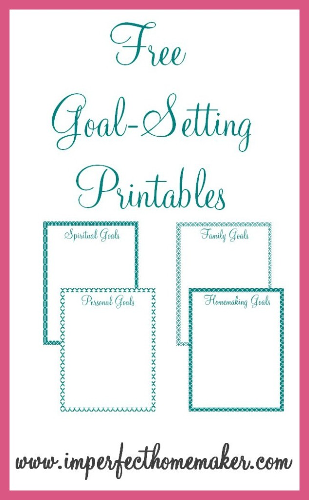 Free Goal-Setting Printables