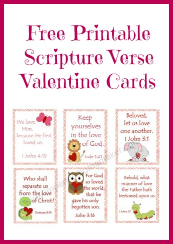 Free Printable Scripture Verse Valentines