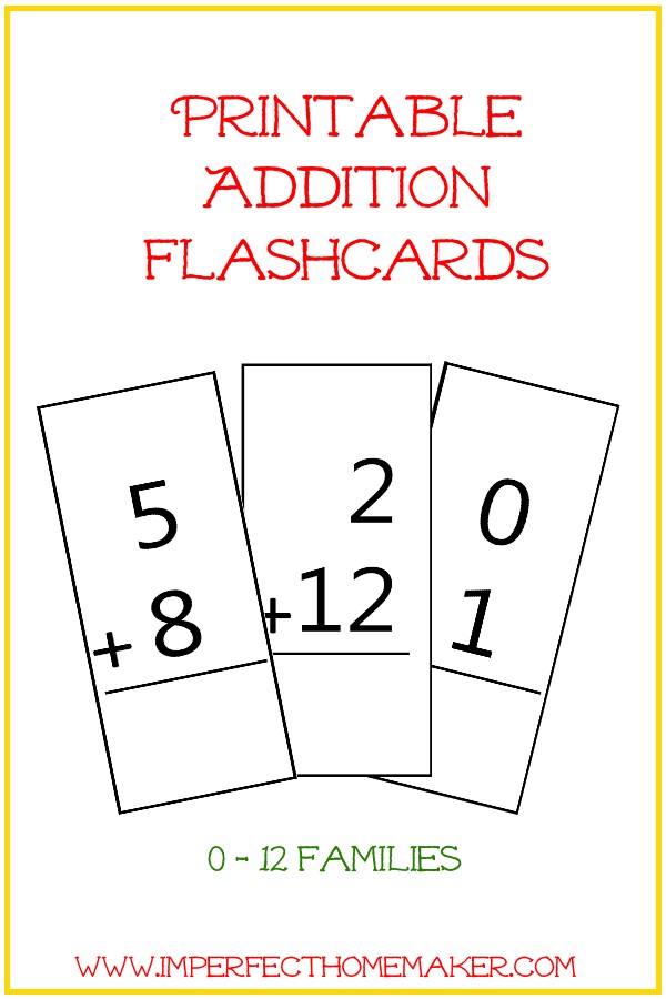 addition flashcards