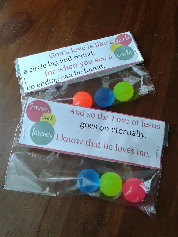 God's Love is Like a Circle - Printable Valentines for Christian Kids
