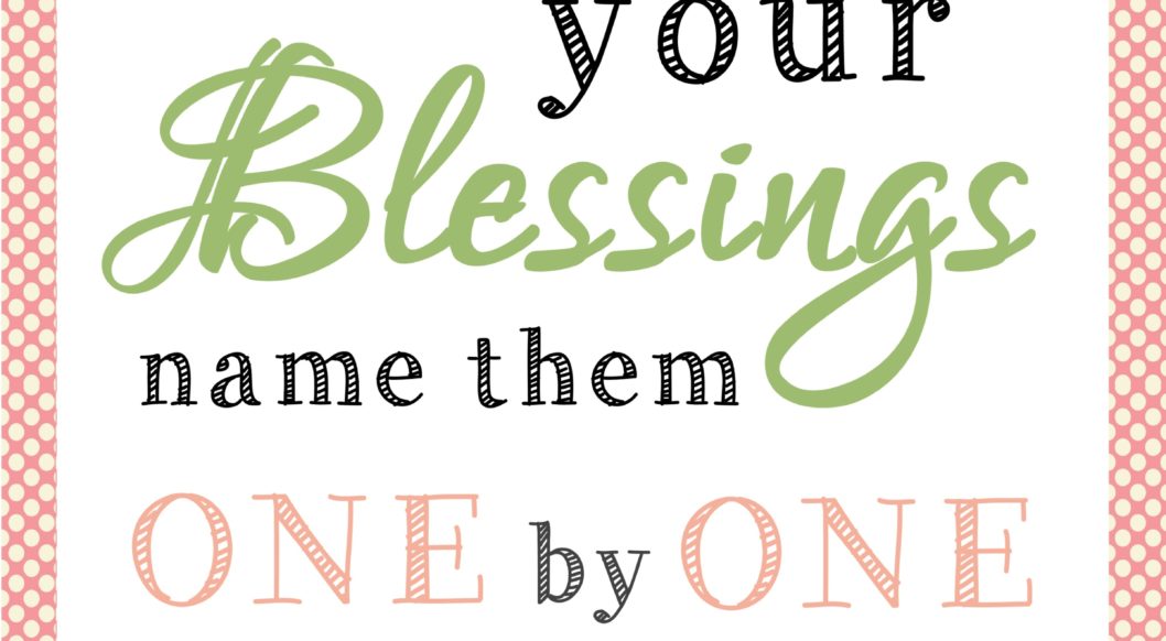 Count your Blessings printable - awesome quick and easy gift idea for mom or grandma